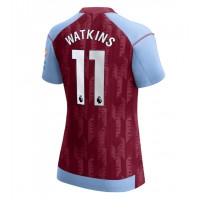 Camisa de Futebol Aston Villa Ollie Watkins #11 Equipamento Principal Mulheres 2023-24 Manga Curta